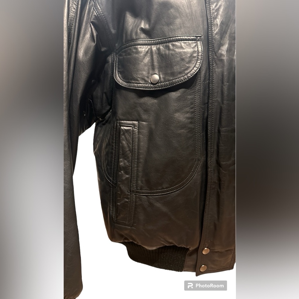 Vintage Don Nash Limited leather bomber jacket! Sz 40 - Picture 7 of 16